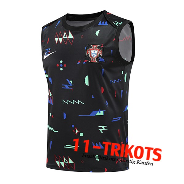 Portugal Trainings-Tanktop Schwarz 2024/2025