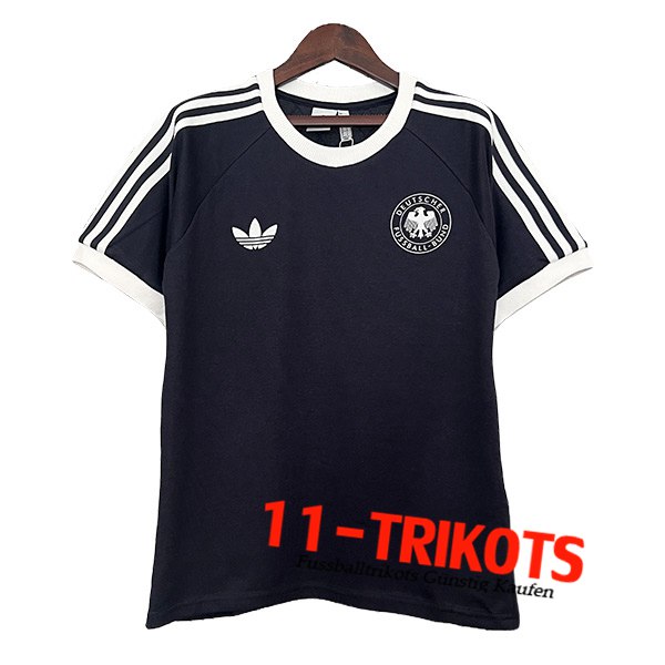 Deutschland Fussball Trikots Retro Special Edition Schwarz