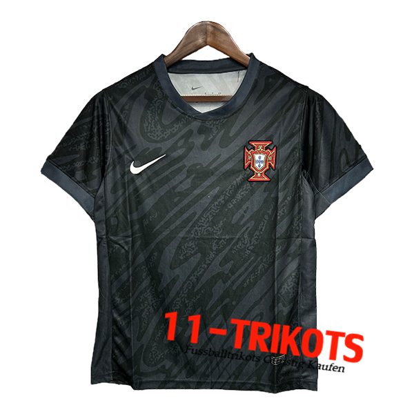 Portugal Fussball Trikots Torhuter Schwarz 2024/2025