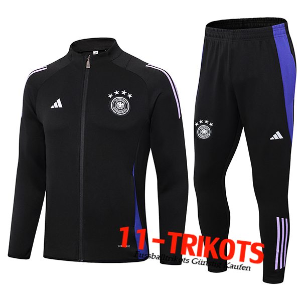 Deutschland Trainingsanzug Trainingsjacke Schwarz/lila 2024/2025