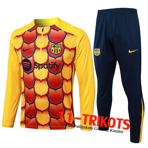 FC Barcelona Trainingsanzug Gelb/Rot 2024/2025