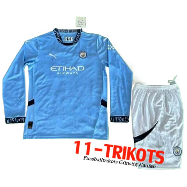 Manchester City Kinder Heimtrikot Langarms 2024/2025