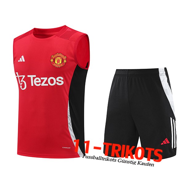 Manchester United Trainings-Tanktop Rot/Schwarz 2024/2025