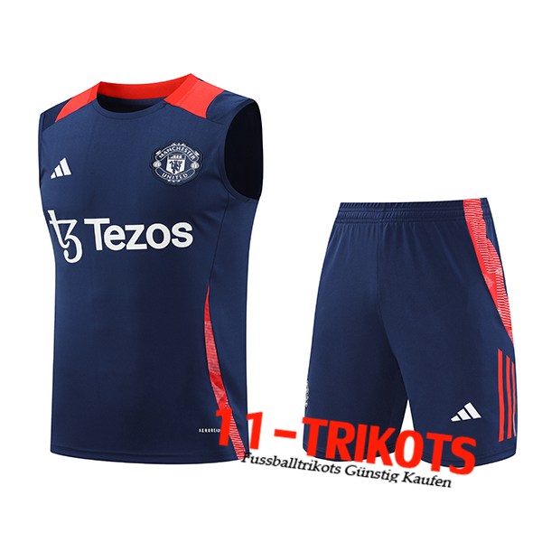 Manchester United Trainings-Tanktop Dunkelblau 2024/2025