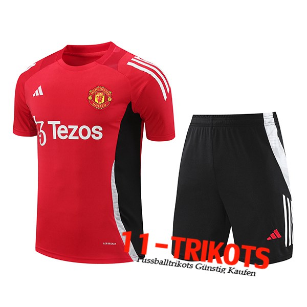 Manchester United Trainingstrikot Rot/Schwarz 2024/2025