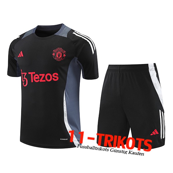 Manchester United Trainingstrikot Schwarz/Grau 2024/2025