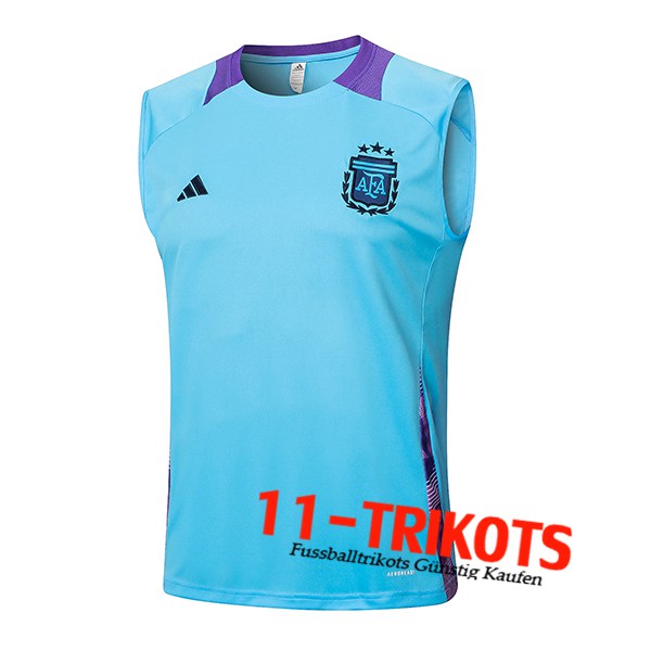 Argentinien Trainings-Tanktop Blau/lila 2024/2025