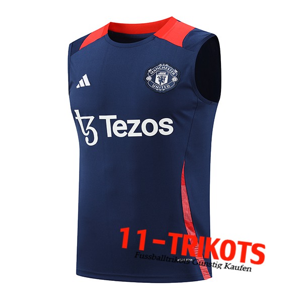 Manchester United Trainings-Tanktop Dunkelblau 2024/2025