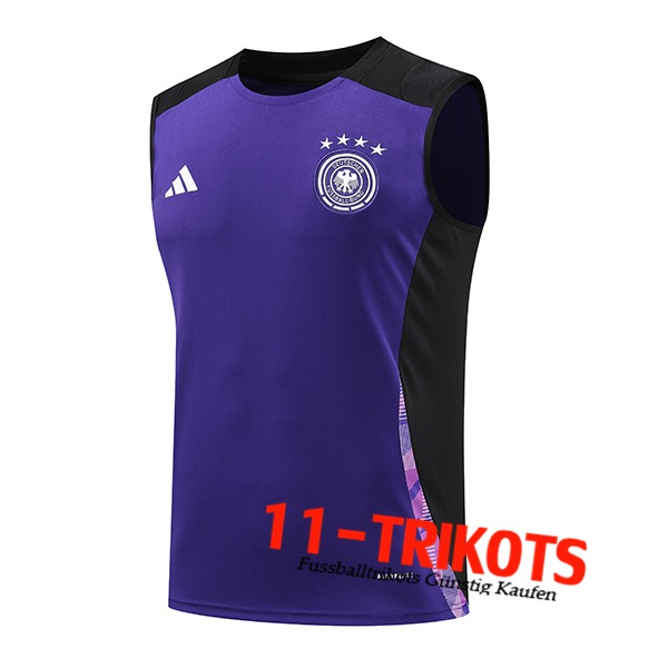 Deutschland Trainings-Tanktop lila/Schwarz 2024/2025