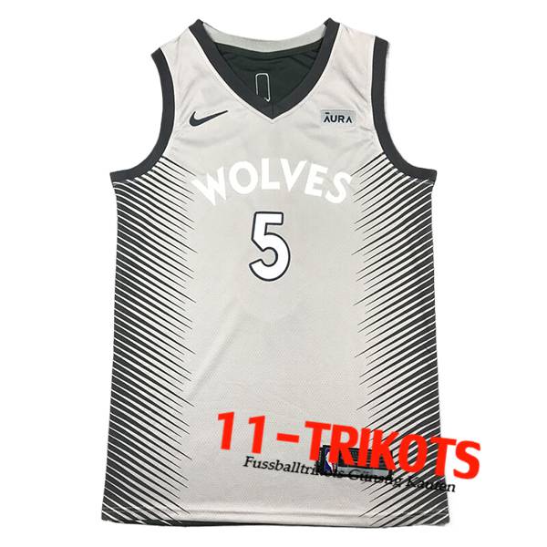 Minnesota Timberwolves Trikot (EDWARDS #5) 2024/25 Grau/Schwarz