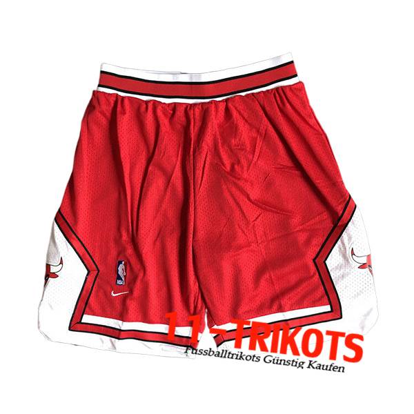 Chicago Bulls Shorts NBA 2024/25 Rot/Weiß -03