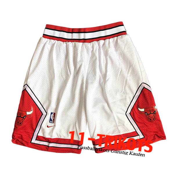 Chicago Bulls Shorts NBA 2024/25 Weiß/Rot -03