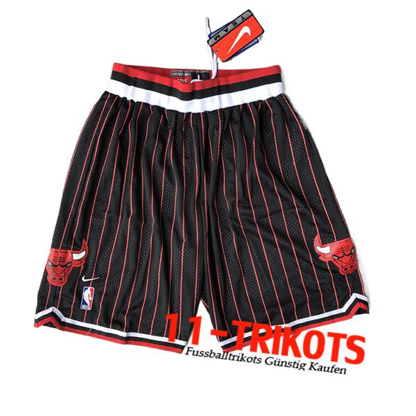 Chicago Bulls Shorts NBA 2024/25 Schwarz/Rot -02