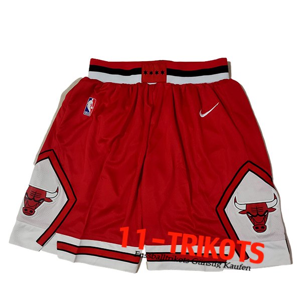 Chicago Bulls Shorts NBA 2024/25 Rot/Weiß -02