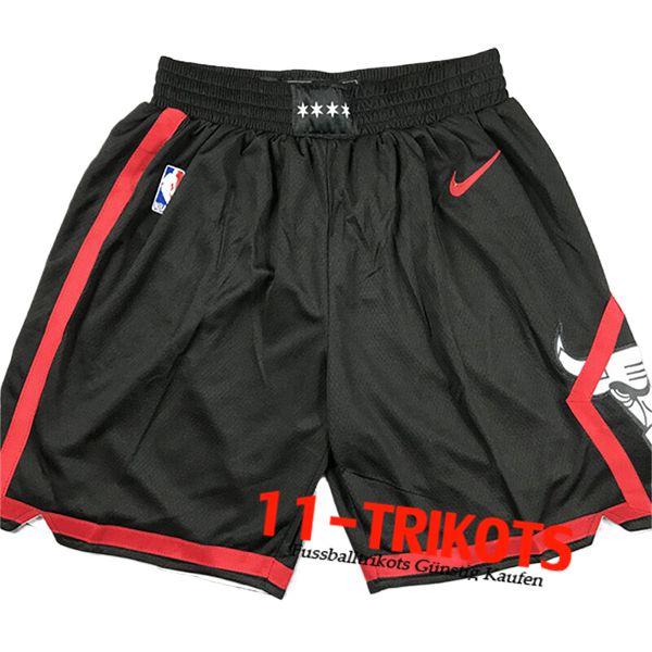 Chicago Bulls Shorts NBA 2024/25 Schwarz/Rot -03