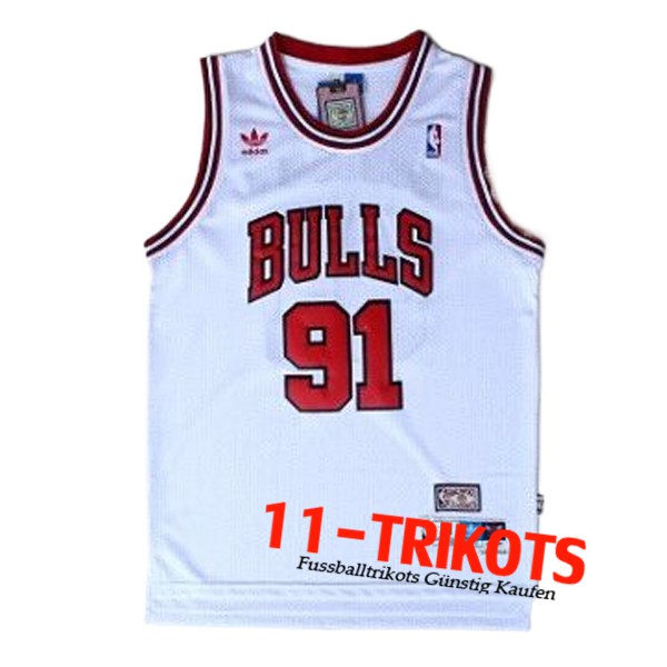 Chicago Bulls Trikot (RODMAN #91) 2024/25 Weiß/Rot