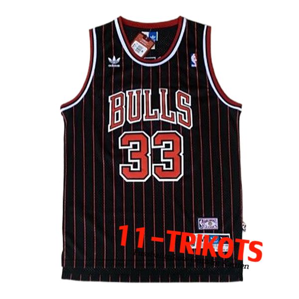 Chicago Bulls Trikot (PIPPEN #33) 2024/25 Schwarz/Rot -02