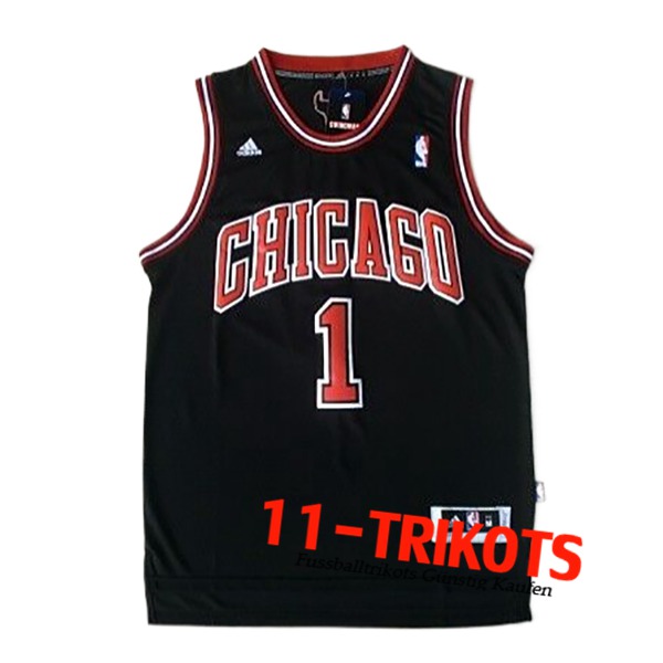 Chicago Bulls Trikot (Rosa #1) 2024/25 Schwarz