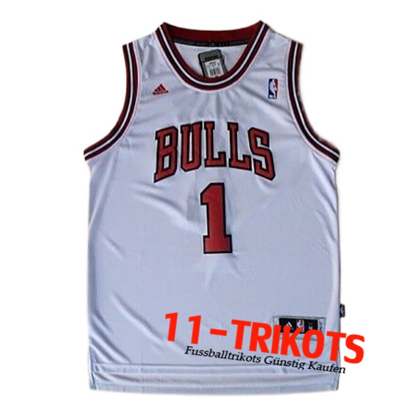 Chicago Bulls Trikot (Rosa #1) 2024/25 Weiß/Rot