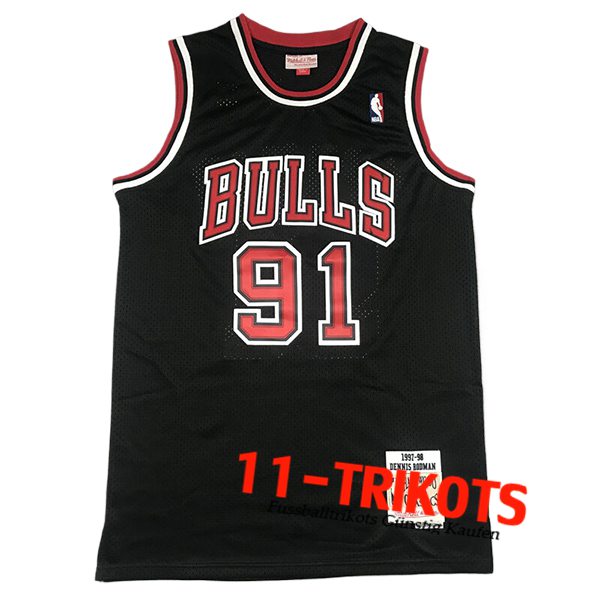 Chicago Bulls Trikot (RODMAN #91) 2024/25 Rot/Schwarz