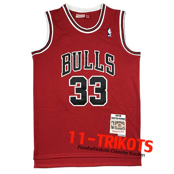 Chicago Bulls Trikot (PIPPEN #33) 2024/25 Rot/Schwarz