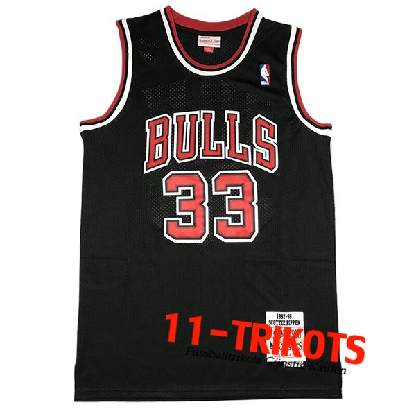 Chicago Bulls Trikot (PIPPEN #33) 2024/25 Schwarz/Rot -03