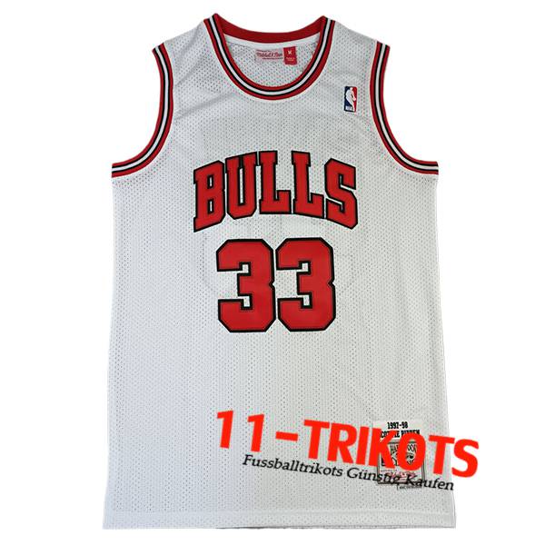 Chicago Bulls Trikot (PIPPEN #33) 2024/25 Weiß/Rot -02