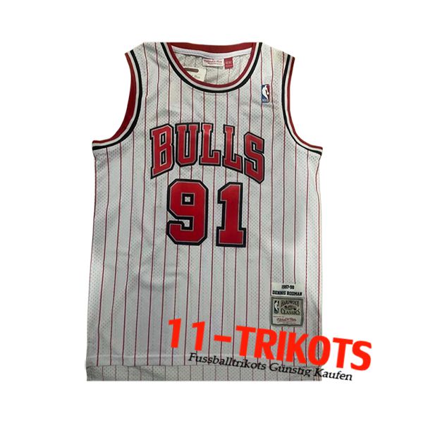 Chicago Bulls Trikot (RODMAN #91) 2024/25 Rosa/Rot