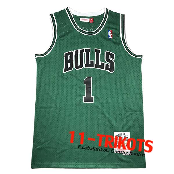 Chicago Bulls Trikot (Rosa #1) 2024/25 Grün -02