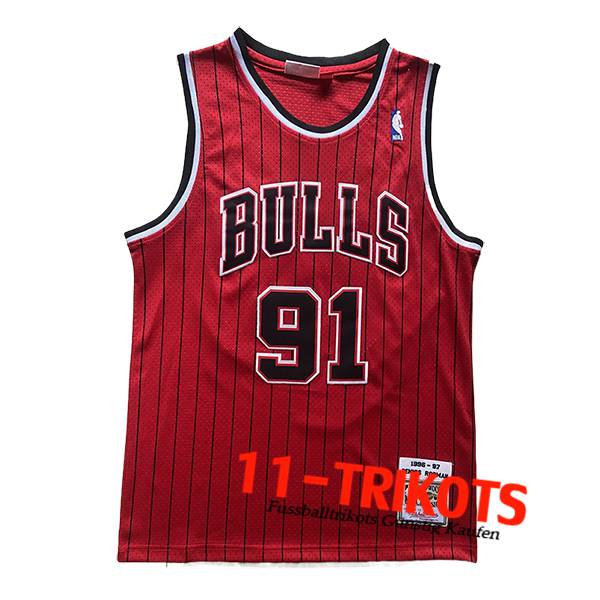 Chicago Bulls Trikot (RODMAN #91) 2024/25 Rot -03