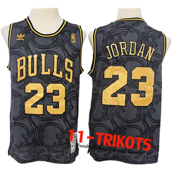 Chicago Bulls Trikot (JORDAN #23) 2024/25 Schwarz/Grau/Gelb