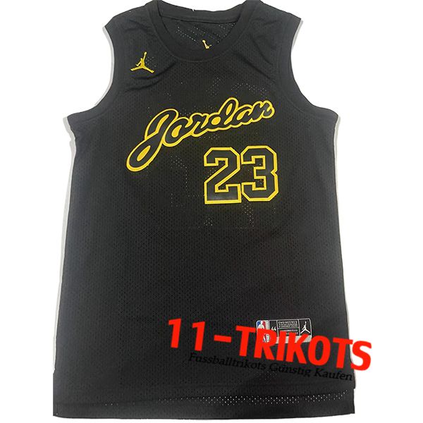 Chicago Bulls Trikot (JORDAN #23) 2024/25 Schwarz/Gelb