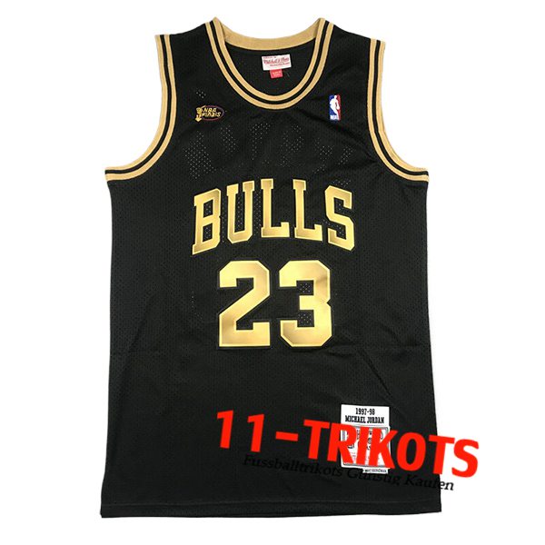 Chicago Bulls Trikot (JORDAN #23) 2024/25 Schwarz/Gelb -02