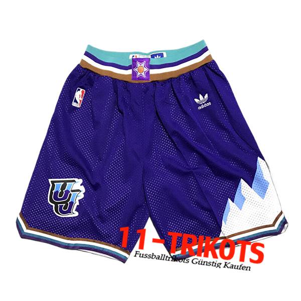 Utah Jazz Shorts NBA 2024/25 lila/Weiß -02