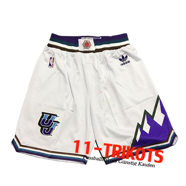 Utah Jazz Shorts NBA 2024/25 Weiß/lila