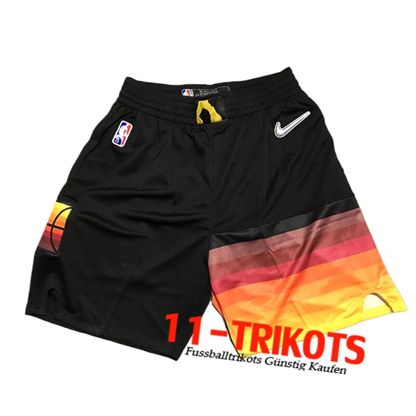 Utah Jazz Shorts NBA 2024/25 Schwarz/Orange