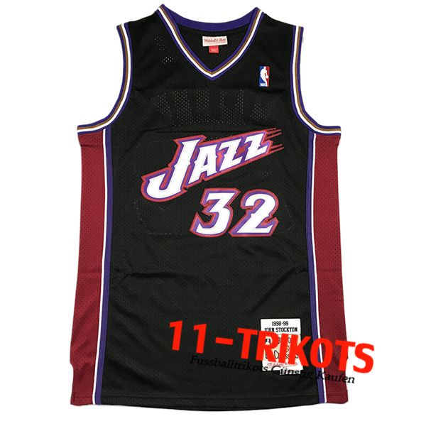 Utah Jazz Trikot (MALONE #32) 2024/25 Schwarz/lila