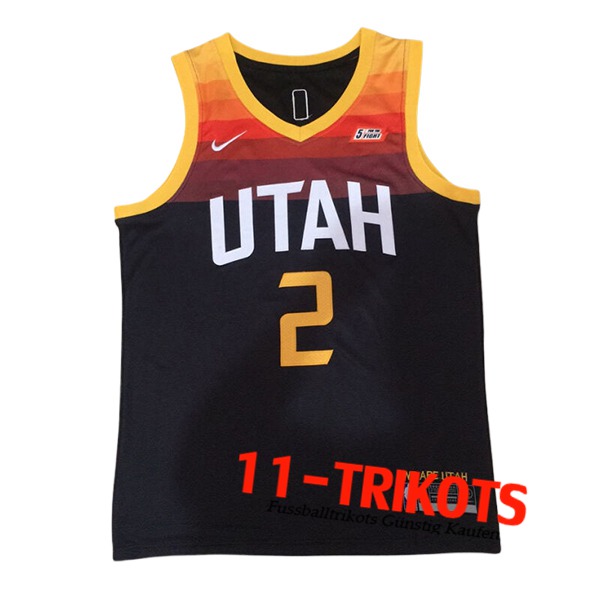 Utah Jazz Trikot (INGLES #2) 2024/25 Schwarz/Gelb