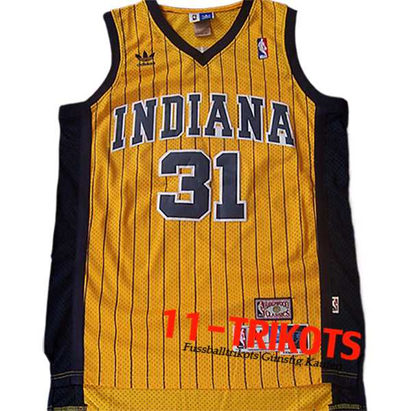 Indiana Pacers Trikot (MILLER #31) 2024/25 Gelb/Schwarz