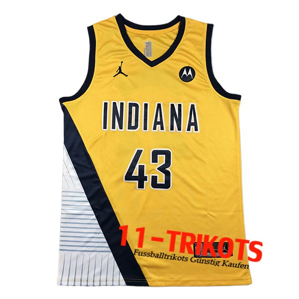 Indiana Pacers Trikot (SIAKAM #43) 2024/25 Blau/Gelb/Weiß