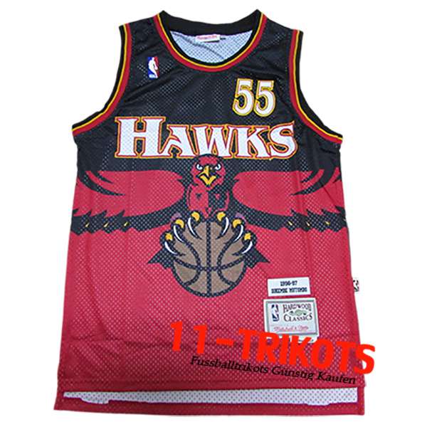 Atlanta Hawks Trikot (MUTOMBO #55) 2024/25 Rot/Schwarz