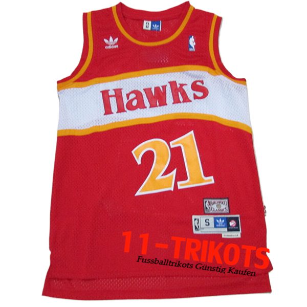 Atlanta Hawks Trikot (WILKINS #21) 2024/25 Rot/Weiß/Gelb