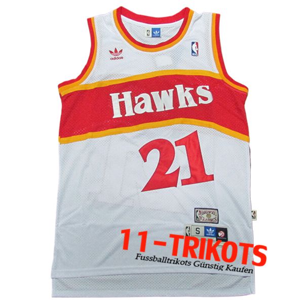 Atlanta Hawks Trikot (WILKINS #21) 2024/25 Weiß/Rot