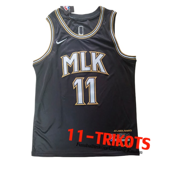 Atlanta Hawks Trikot (YOUNG #11) 2024/25 Schwarz -02