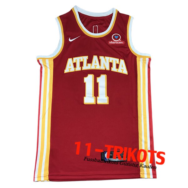 Atlanta Hawks Trikot (YOUNG #11) 2024/25 Rot/Gelb