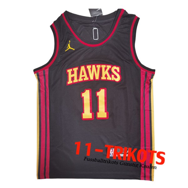 Atlanta Hawks Trikot (YOUNG #11) 2024/25 Schwarz/Rot