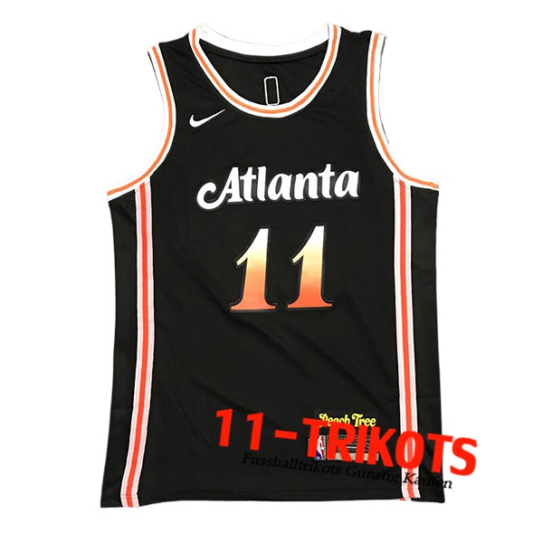 Atlanta Hawks Trikot (YOUNG #11) 2024/25 Schwarz -03