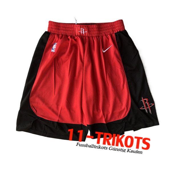 Houston Rockets Shorts NBA 2024/25 Rot/Schwarz