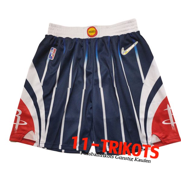 Houston Rockets Shorts NBA 2024/25 Blau/Rot