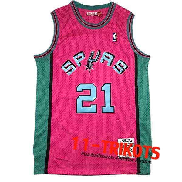 San Antonio Spurs Trikot (DUNCAN #21) 2024/25 Rosa/Grün